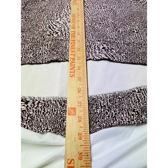 Melissa McCarthy Seven7 Tunic Top Sz 1x Blouse Burgundy Pebbled Faux Zip Womens - Picture 5 of 5